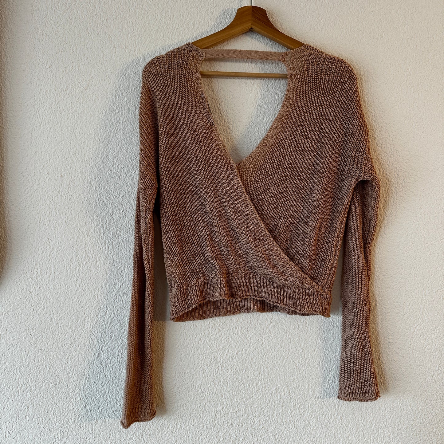 T-shirt à manches longues en tricot rose | Bern