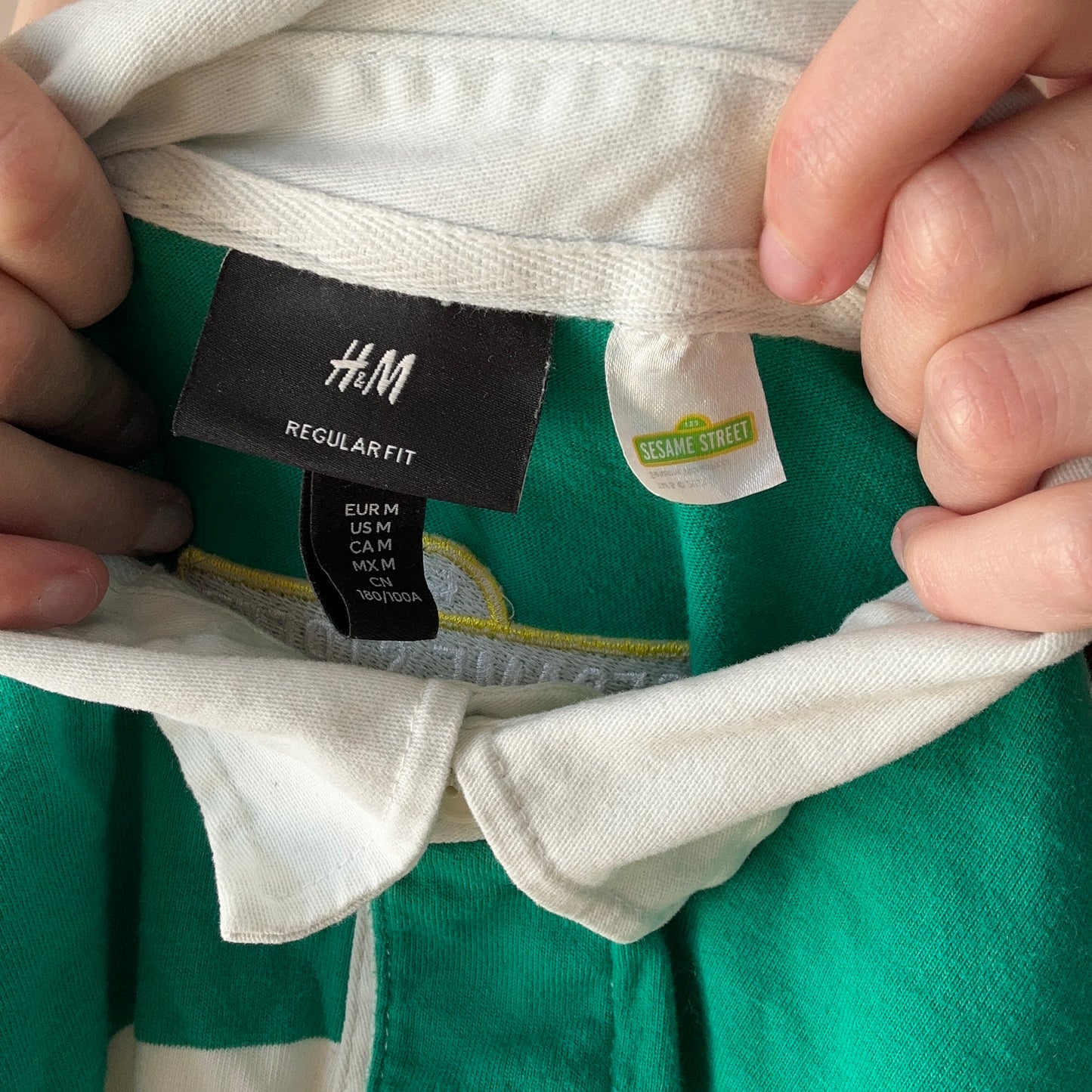 White and Green Striped Longsleeve | Bern