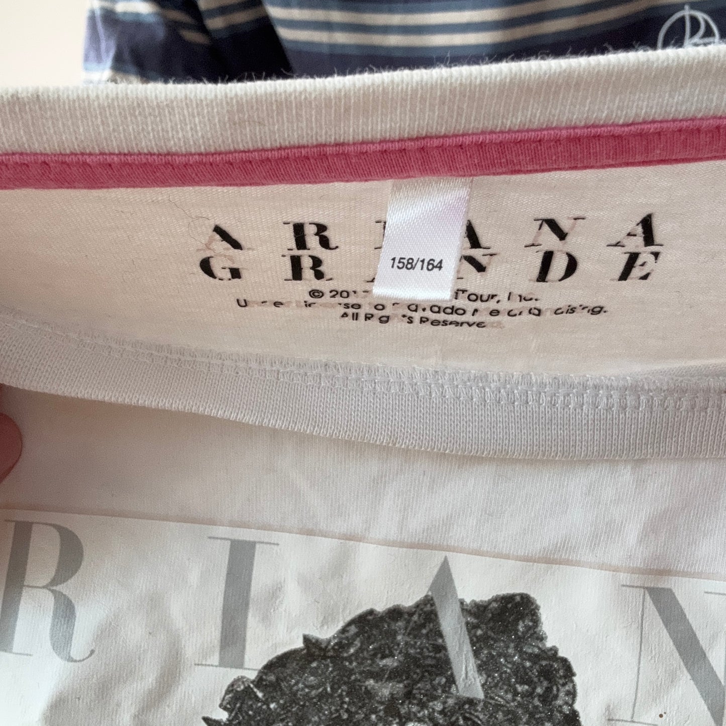 White Shirt with Ariana Grande Print