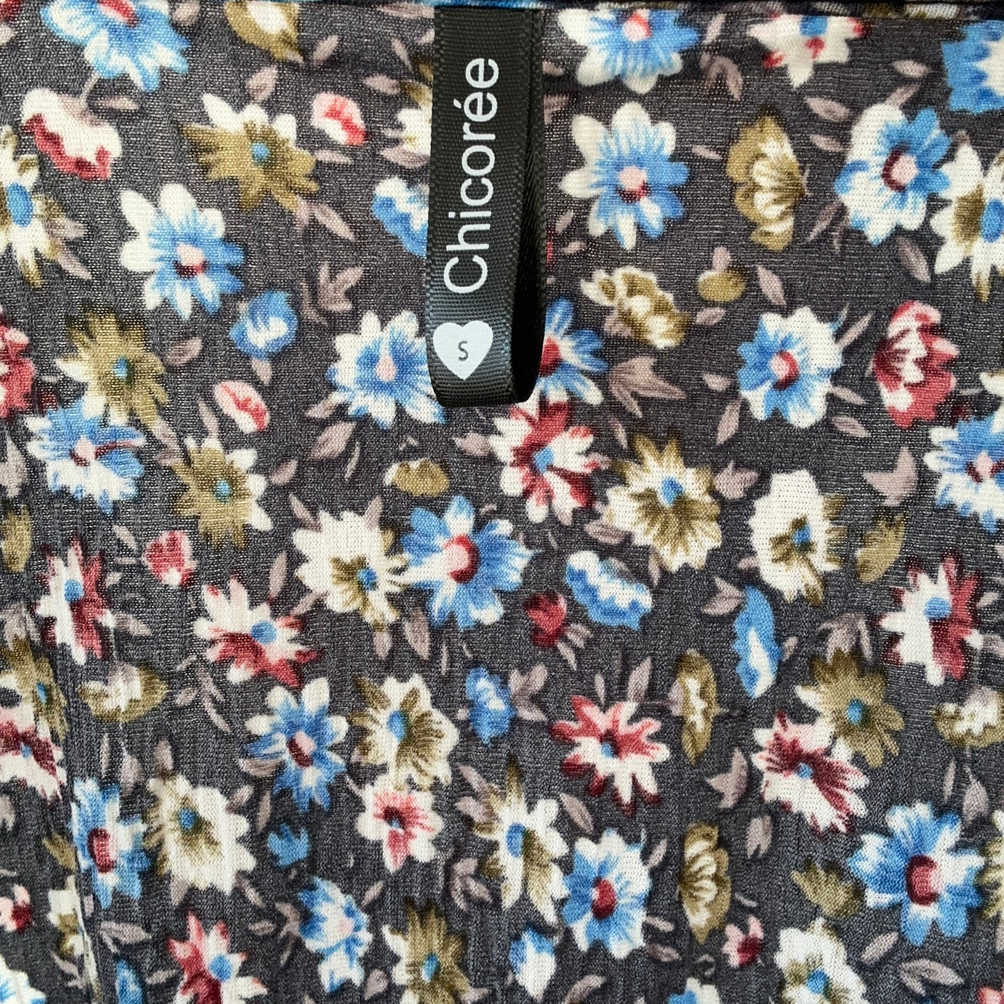 Black Blouse with colorful Flower Print | Bern
