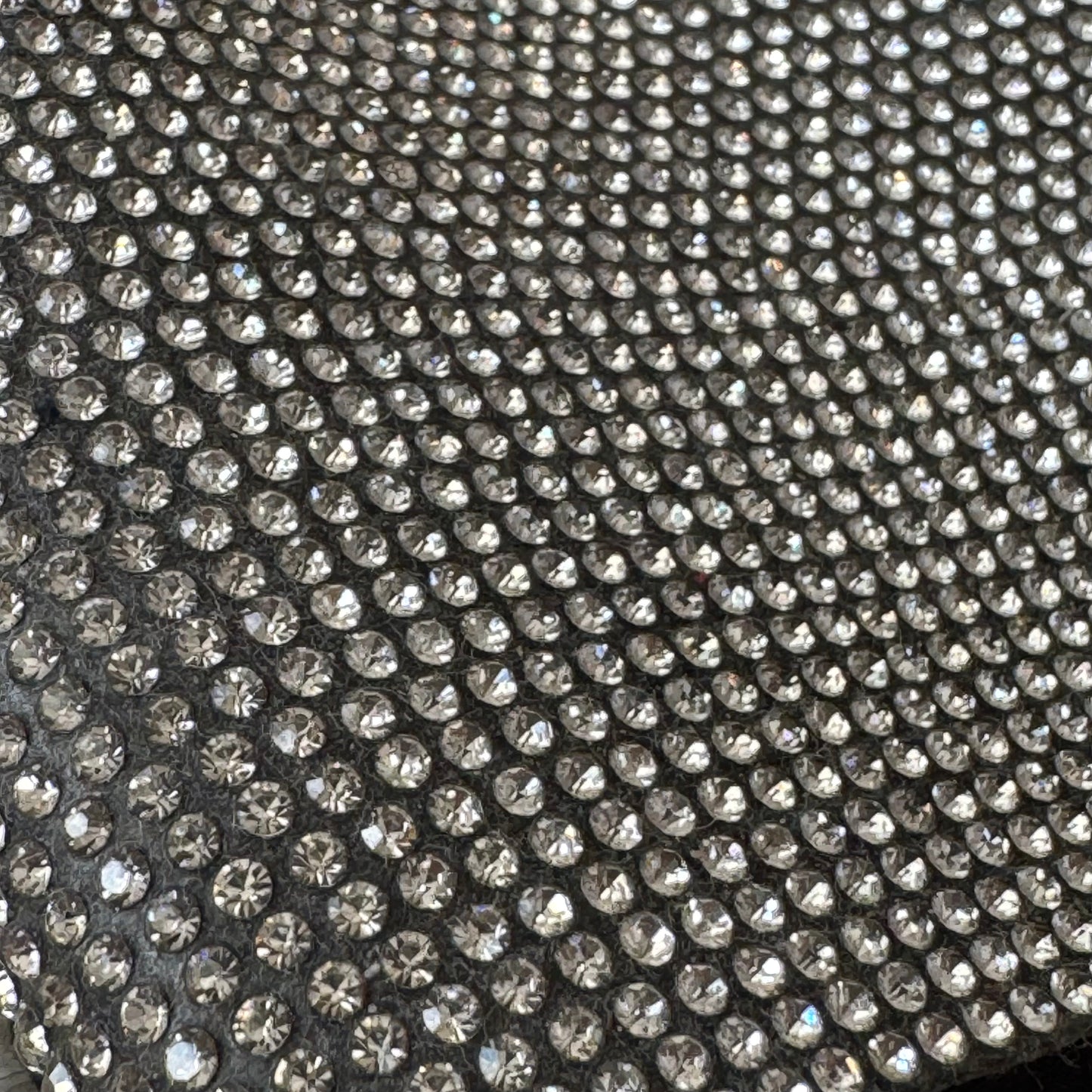 Black Slippers with silver glittery Details