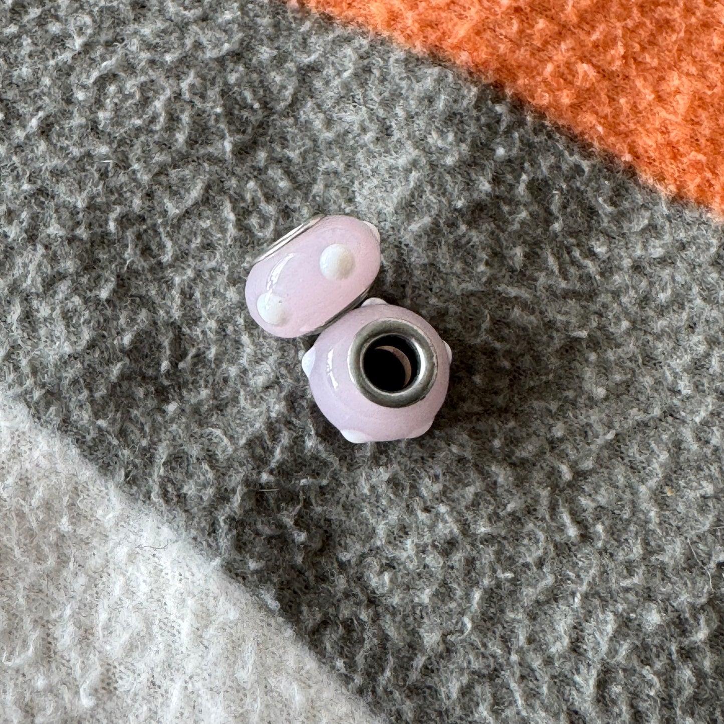 Pink Jewels with white dots