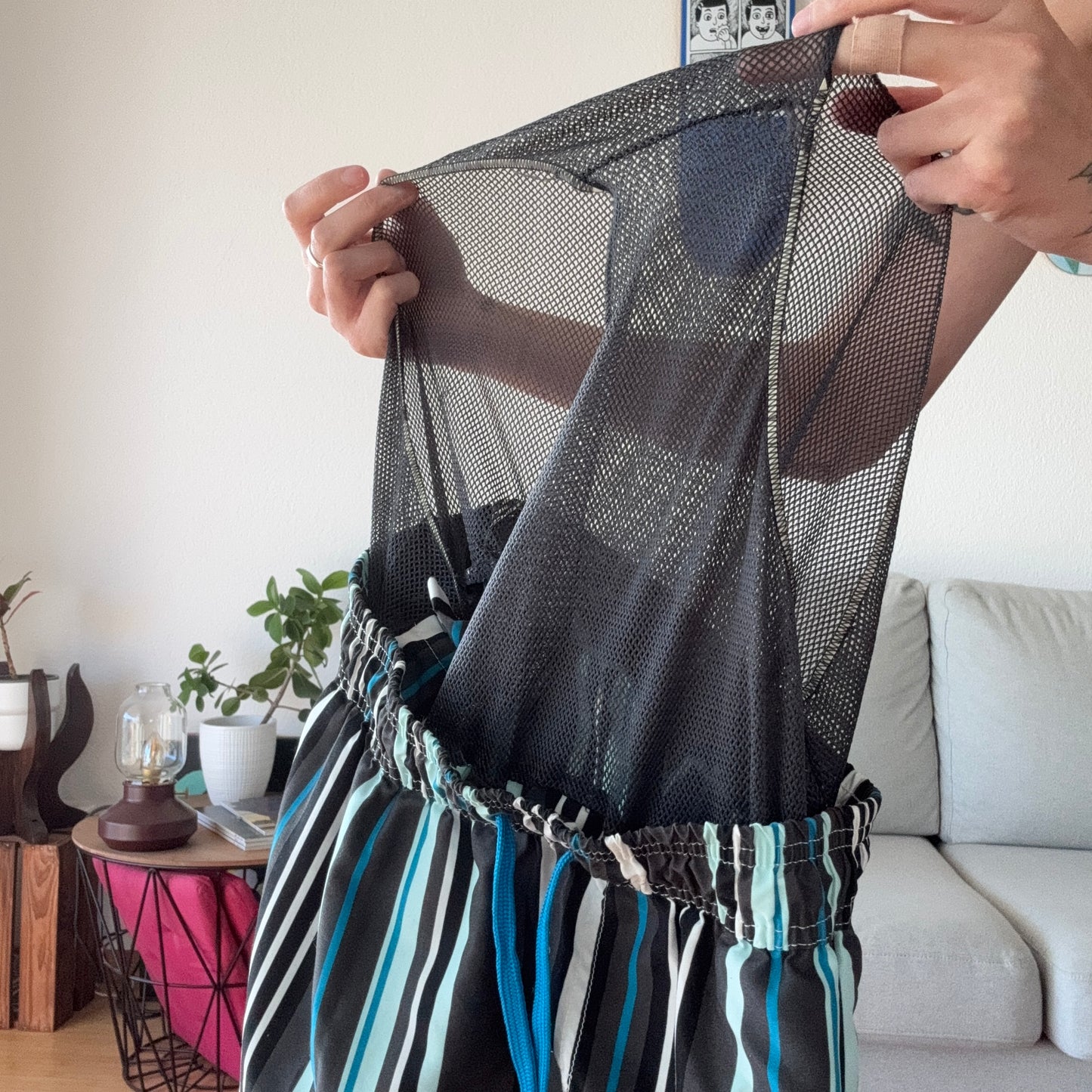 Black, White, Blue and Gray Trunks | Bern