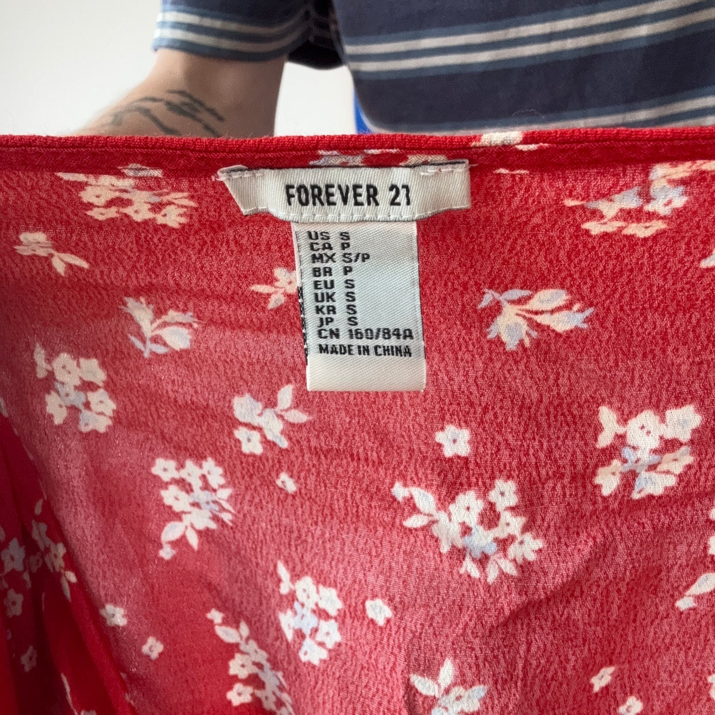 Red Blouse with cute Flowerprint
