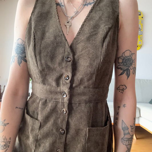 Brown Cord Dress