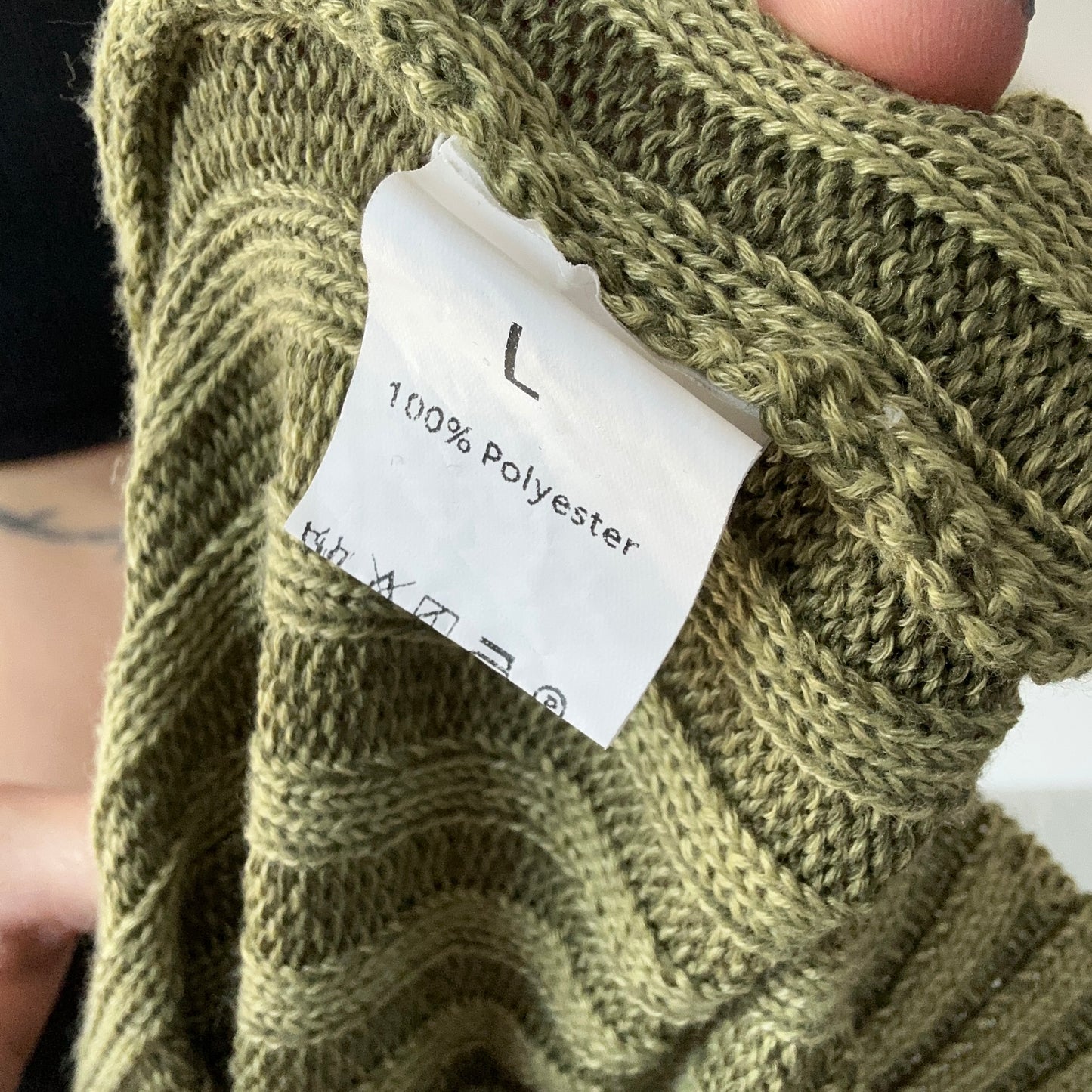 Green Jacket with flared sleeves