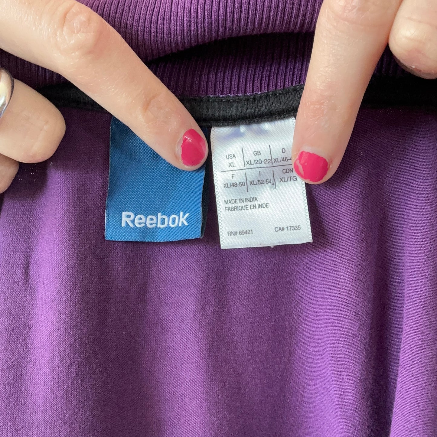 Purple Reebok Jacket
