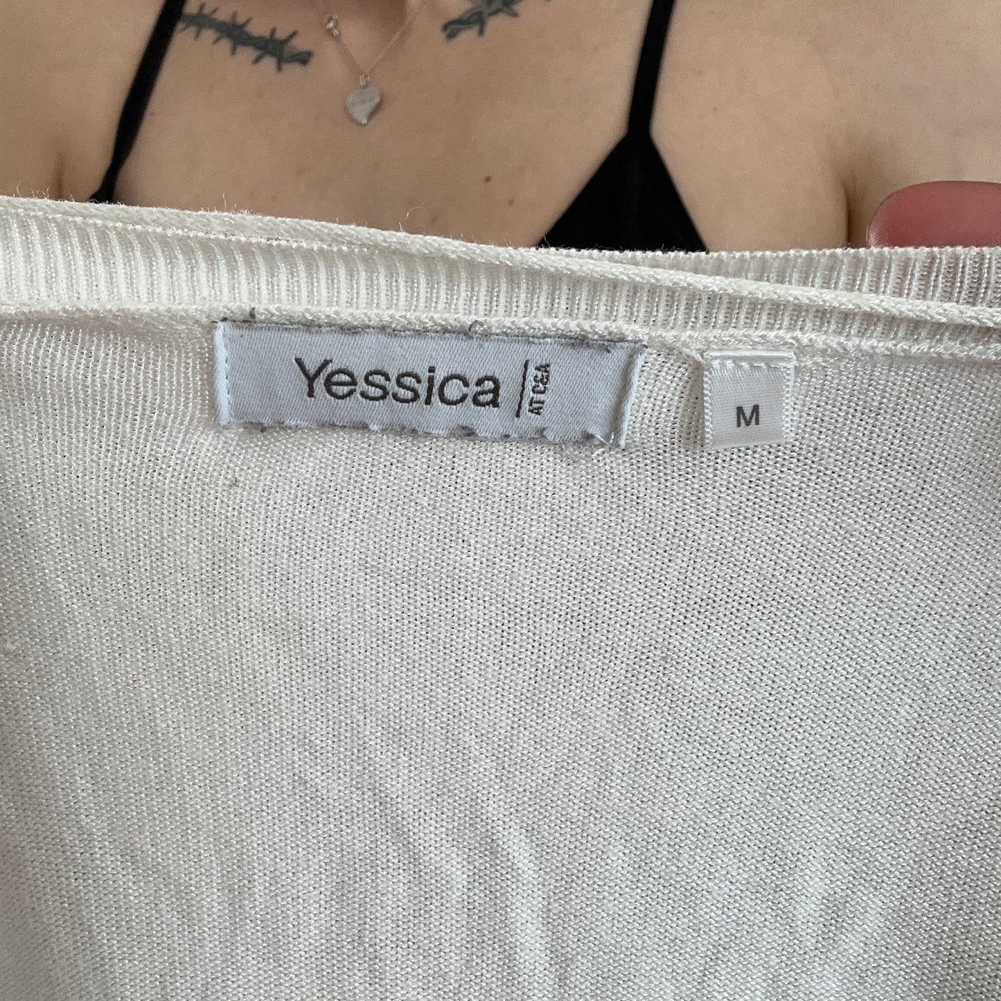 White Jacket with beige stripes | Bern