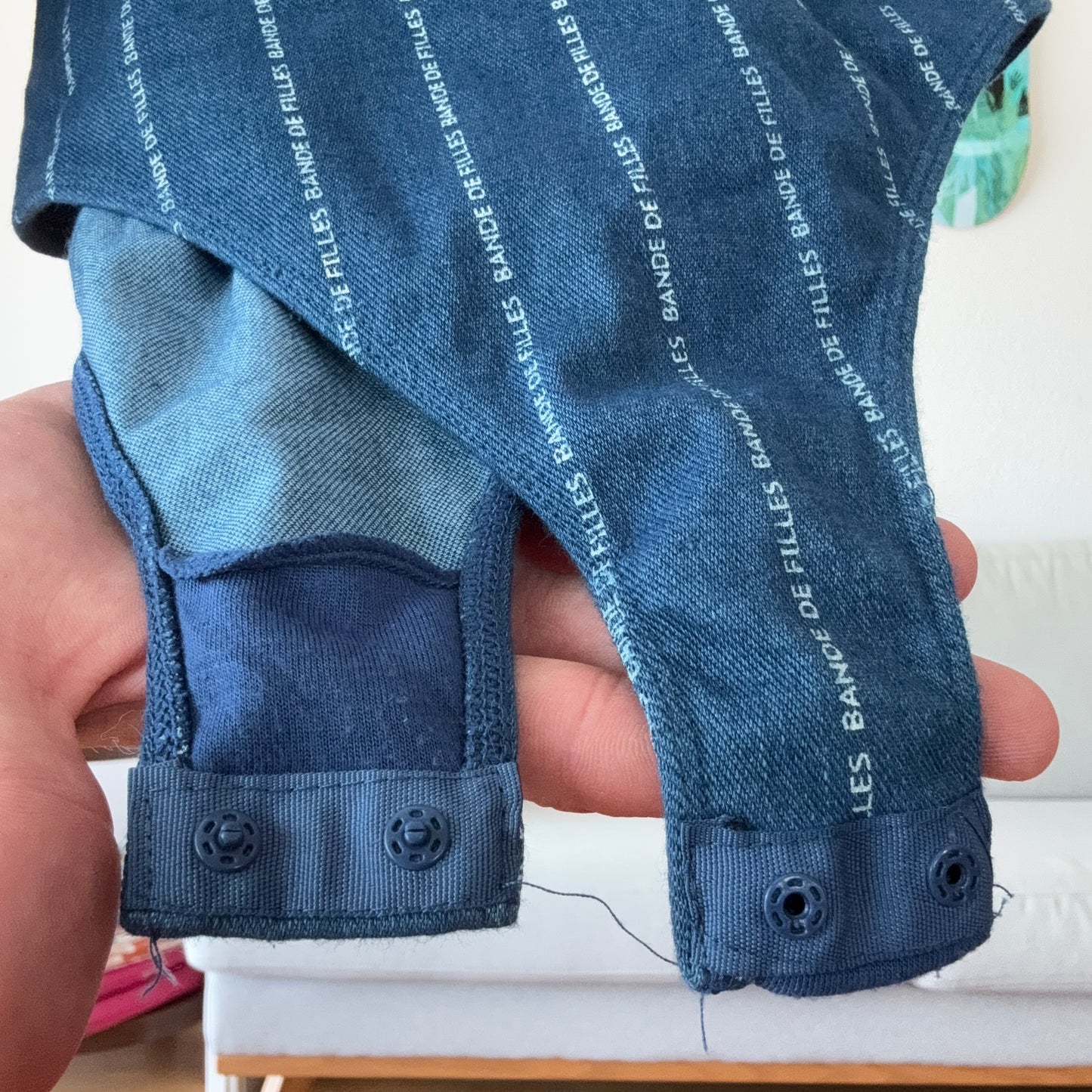 Blue Body with white Stripes