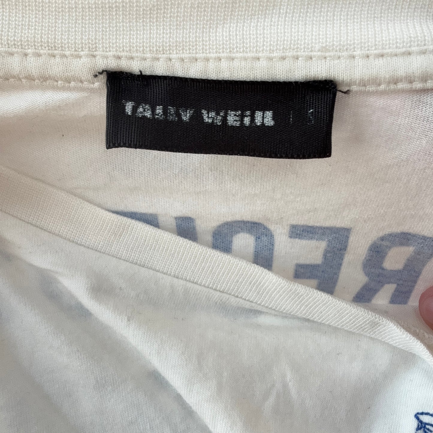 White Shirt with Backprint