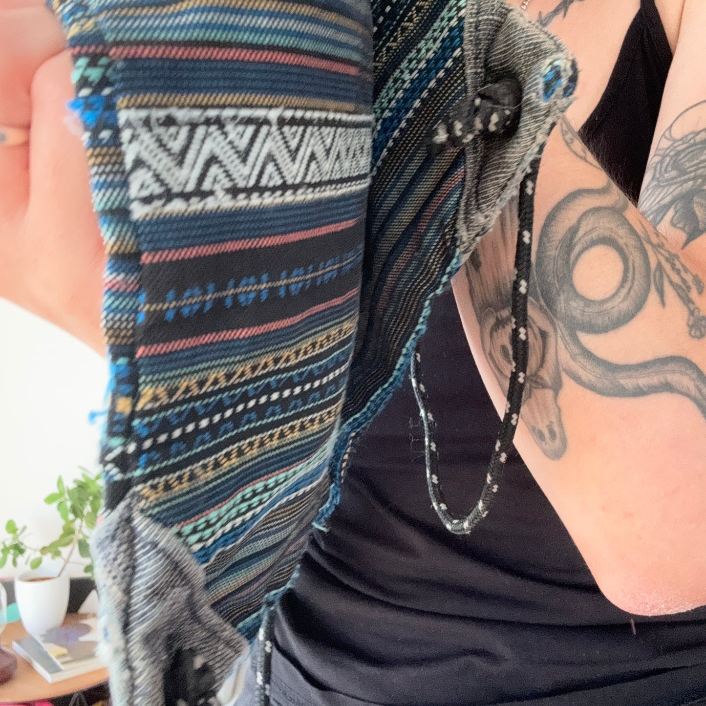 Blue, Gray and Black Striped Dakine backpack | Bern