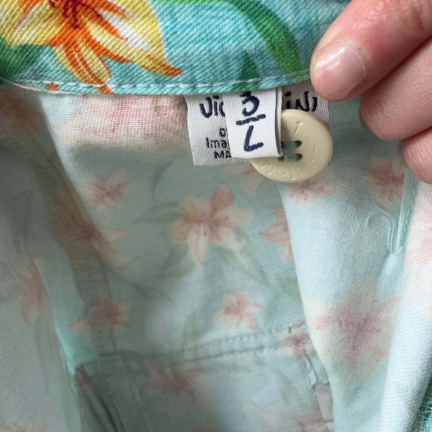 Blue Shorts with orange flowers | Bern