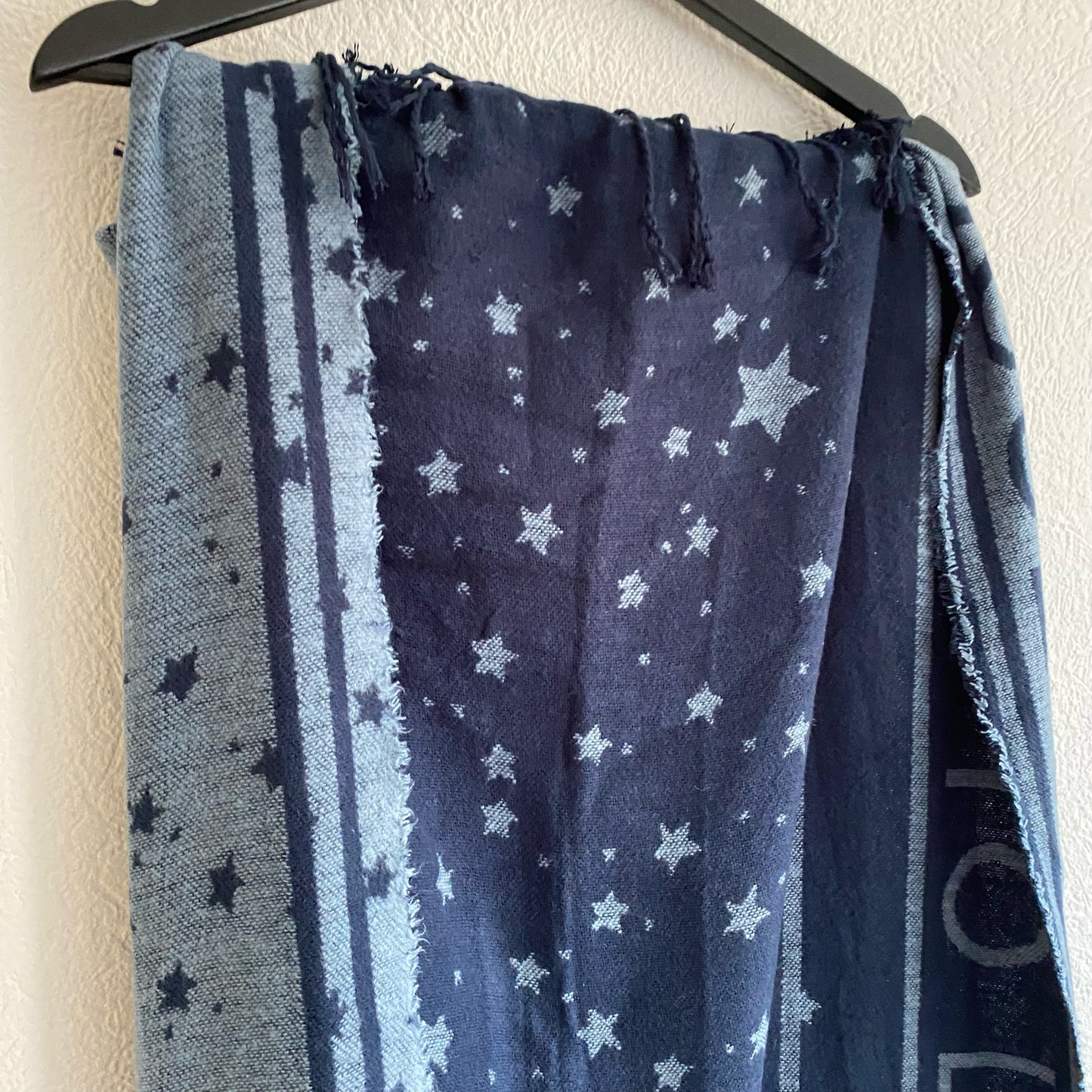 Blue Scarf with stars