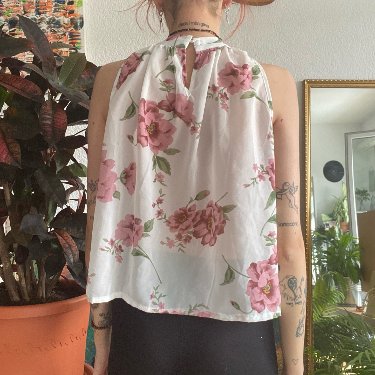White Top with flowerprint | Bern