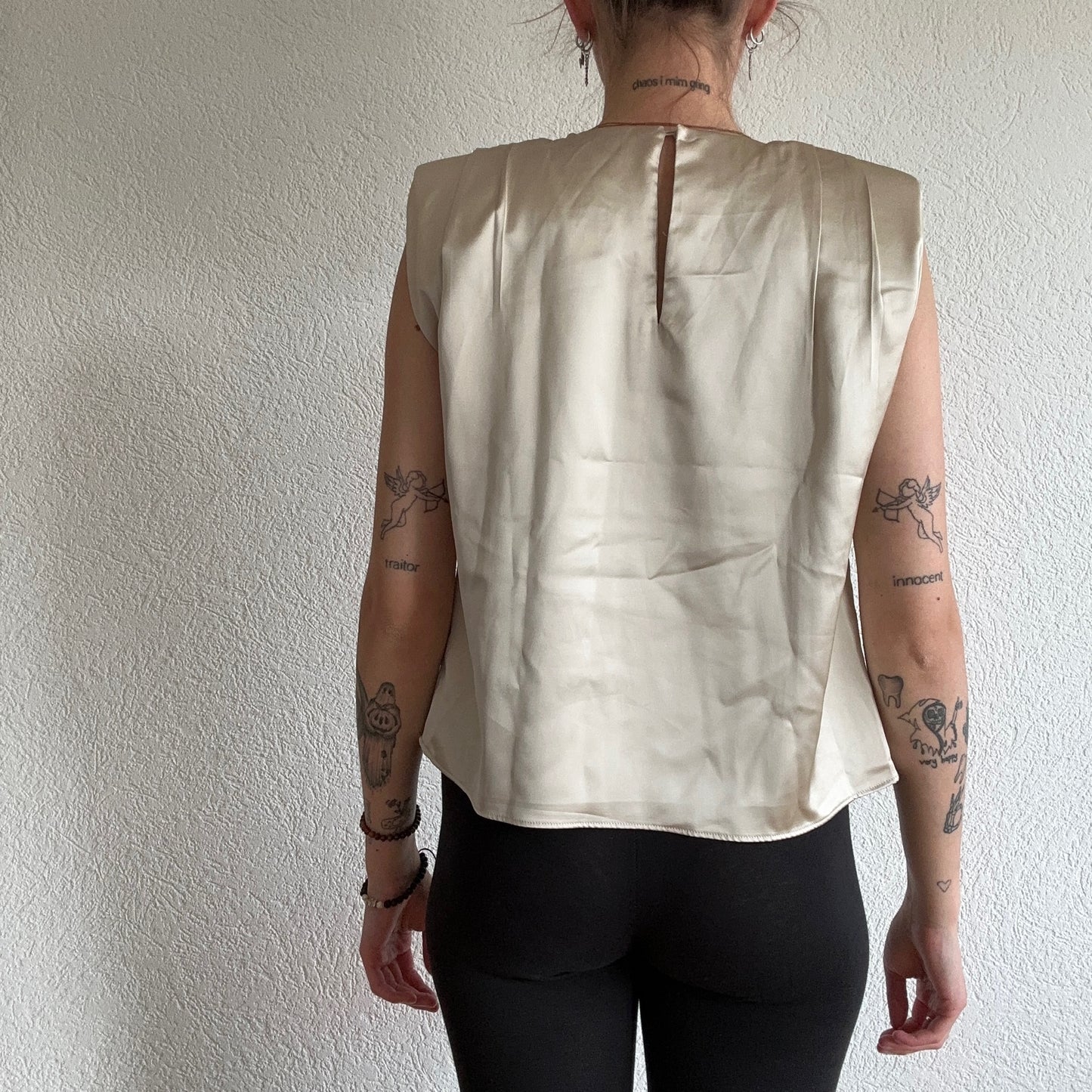 Beige Blouse Top | Bern