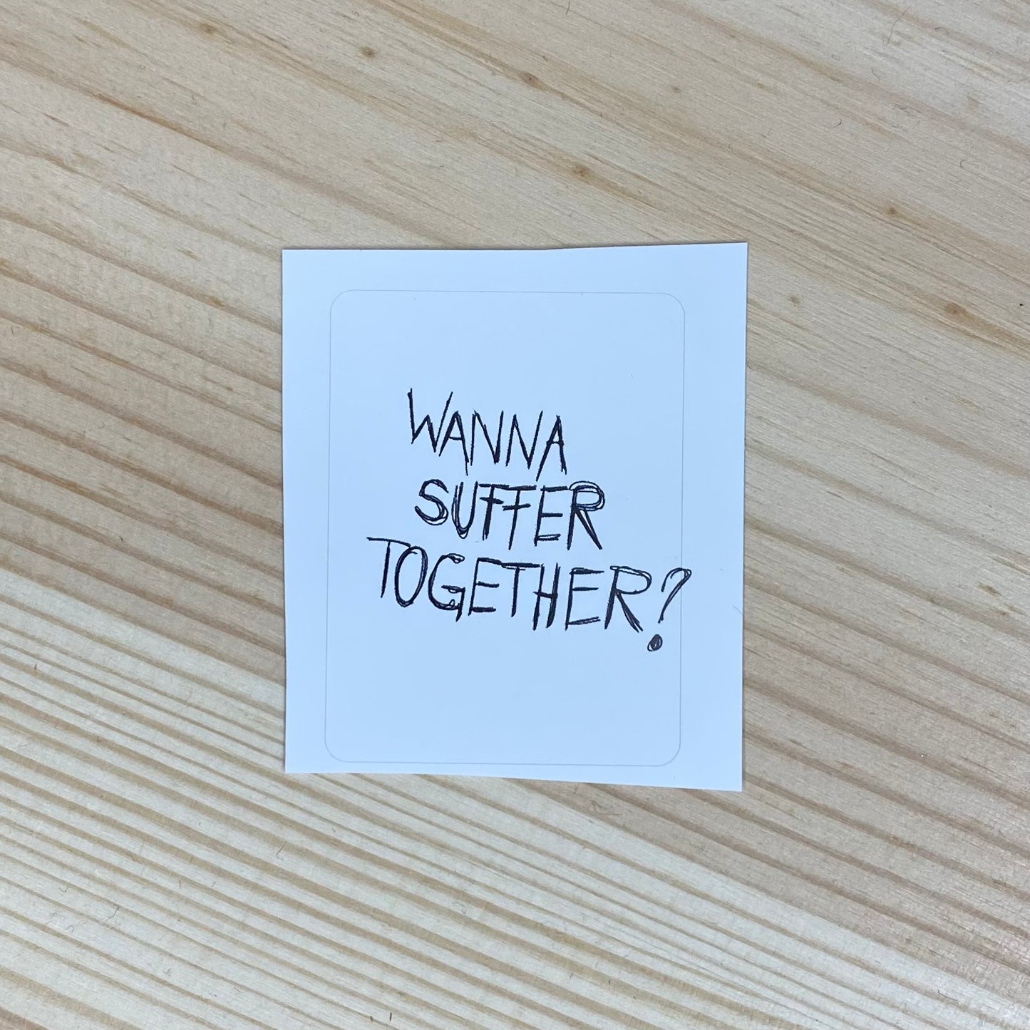 Selbstgemachter Aufkleber