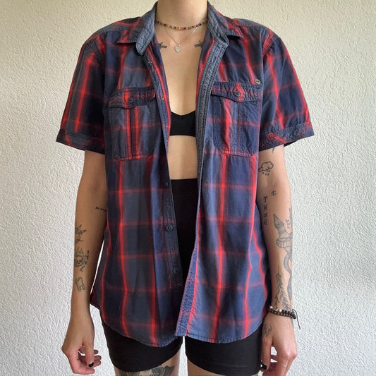 Vintage blau-rote Shirt / Bluse| Bern