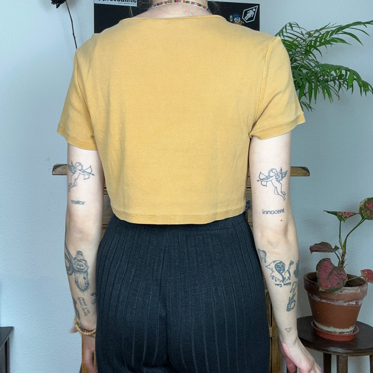 Yellow cropped Shirt | Bern