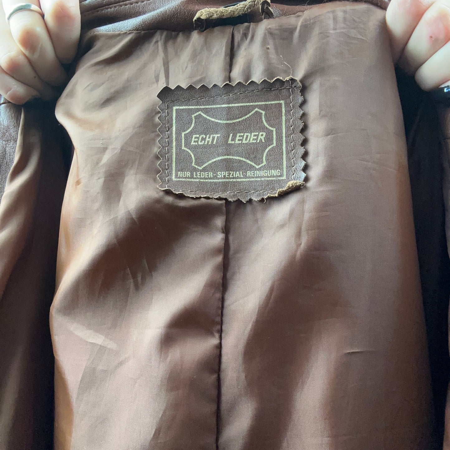 Manteau en cuir marron | Berne