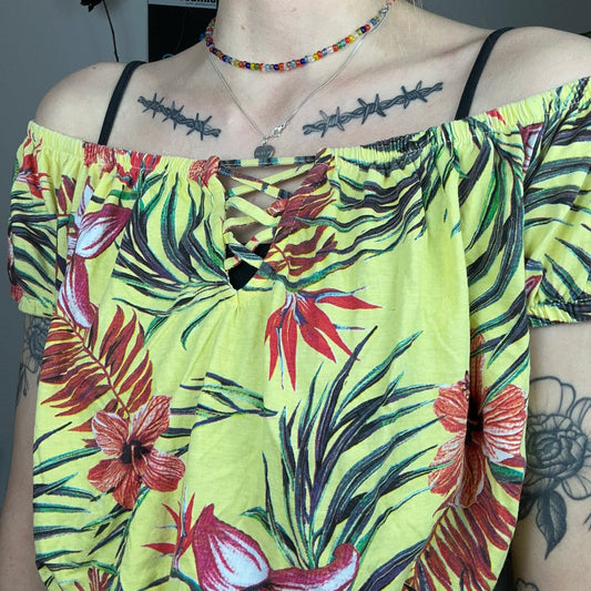 Yellow cropped Shirt | Bern