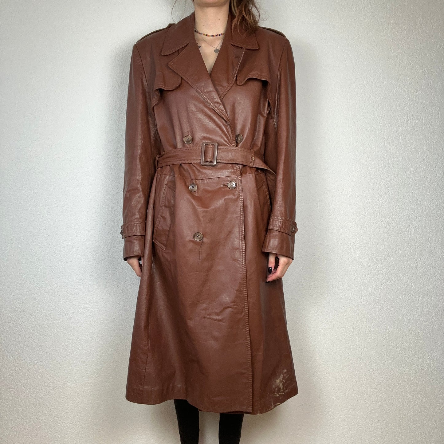 Manteau en cuir marron | Berne