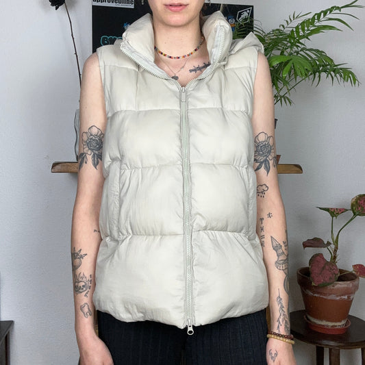 Beige Puffer Vest | Bern