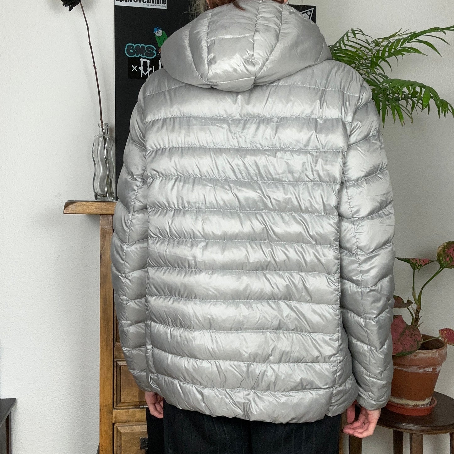 Silver/Gray Puffer Jacket