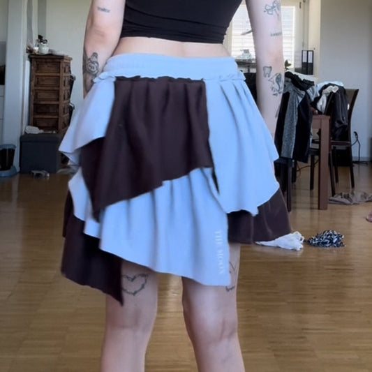 Whimsical Upcycled Layered Skirt – One of a Kind