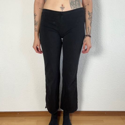 Y2K Lowwaisted Black Leggings