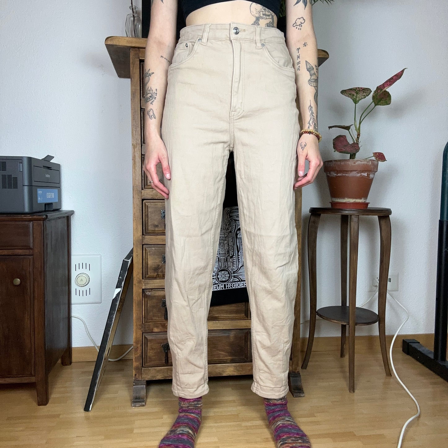 Beige Pants