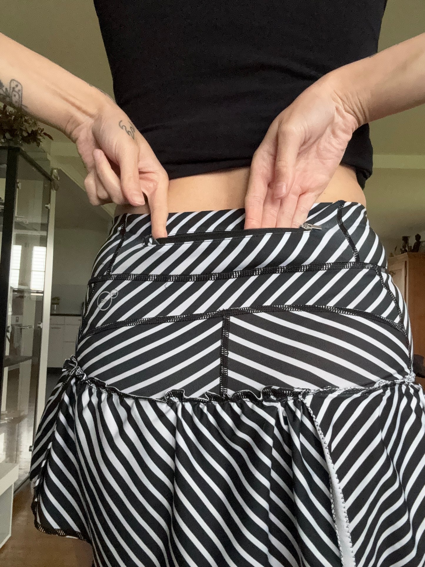 Handmade Upcycled Puma Skort - Size S