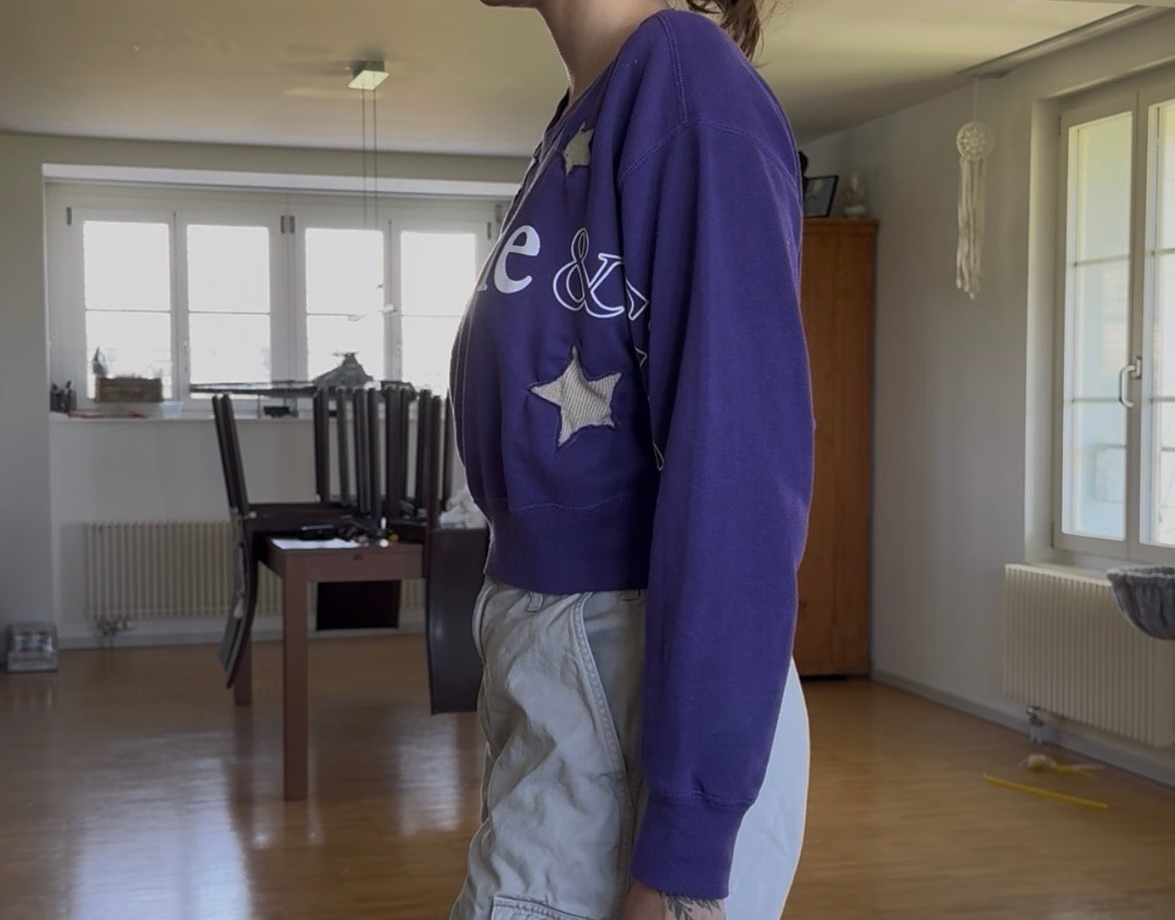 Purple Reworked Sweater