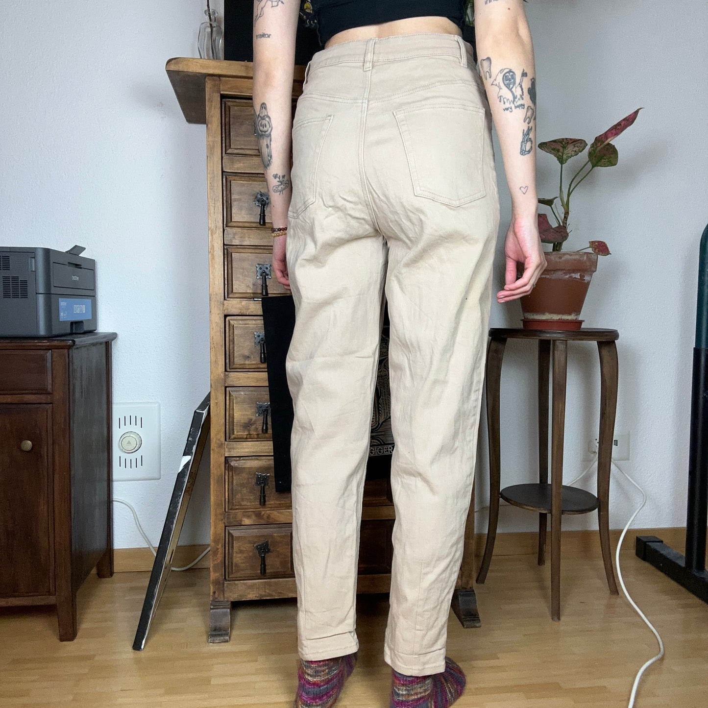 Beige Pants