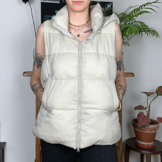 Beige Puffer Vest | Bern