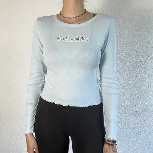 Babyblue Cropped Longsleeve