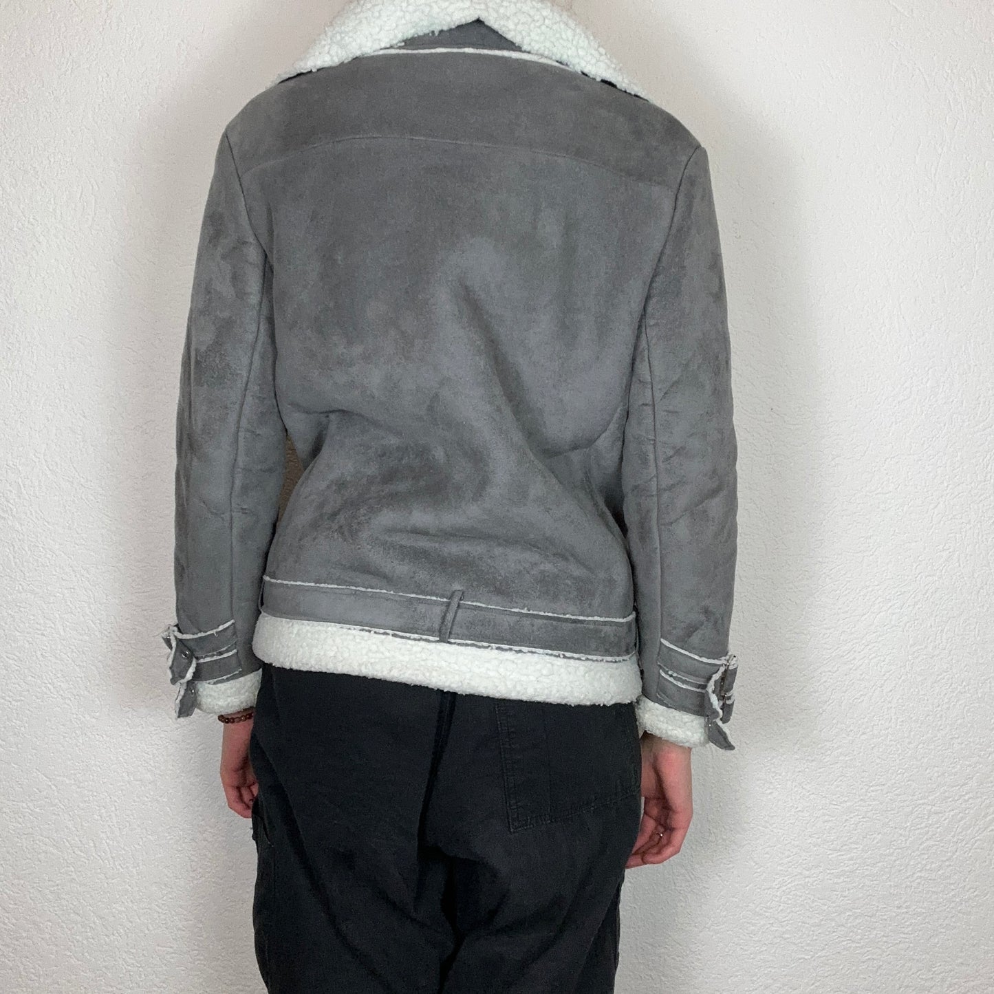 Gray Fluffy Jacket | Bern