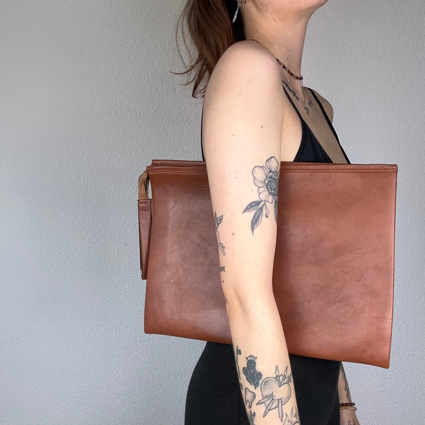 Vintage Braune Ledertasche/Clutch | Bern