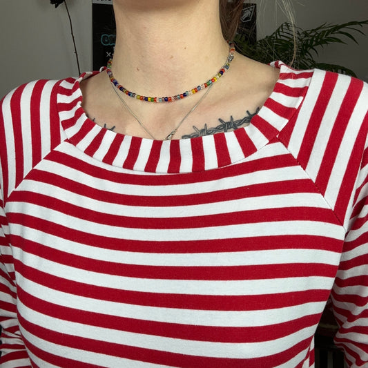 Red and White striped 3/4 Longsleeve | Bern