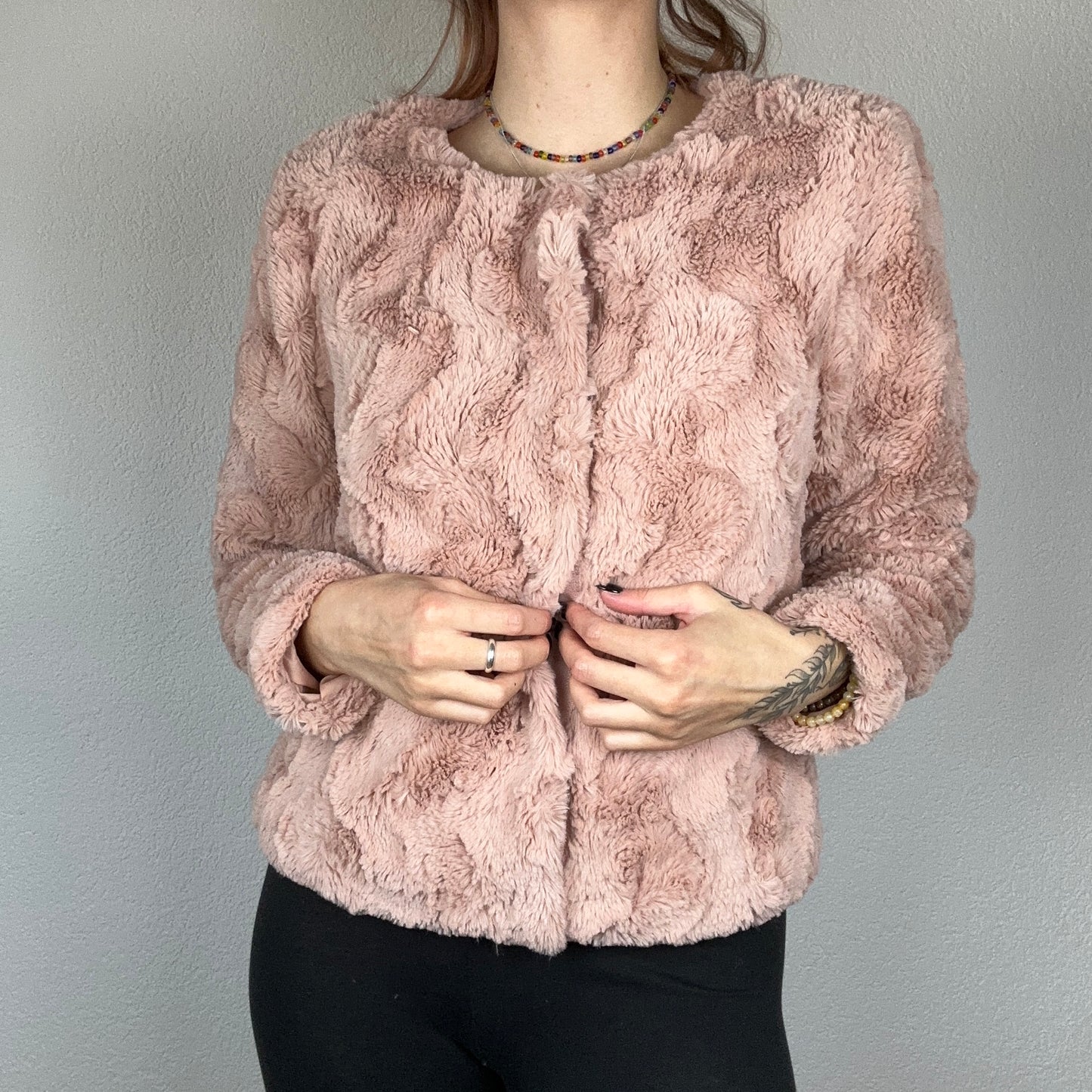 Veste rose duveteuse | Berne