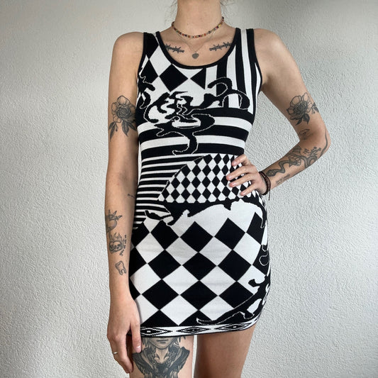 Y2K Cute vintage black and white Dress | Bern