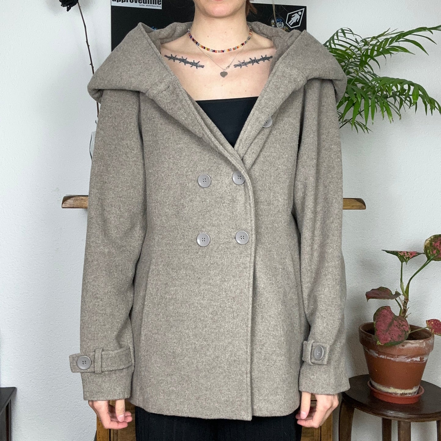 Beige Short Coat | Bern