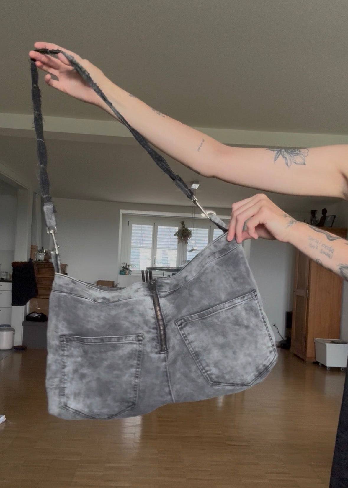 Reworked Denim Tote Bag