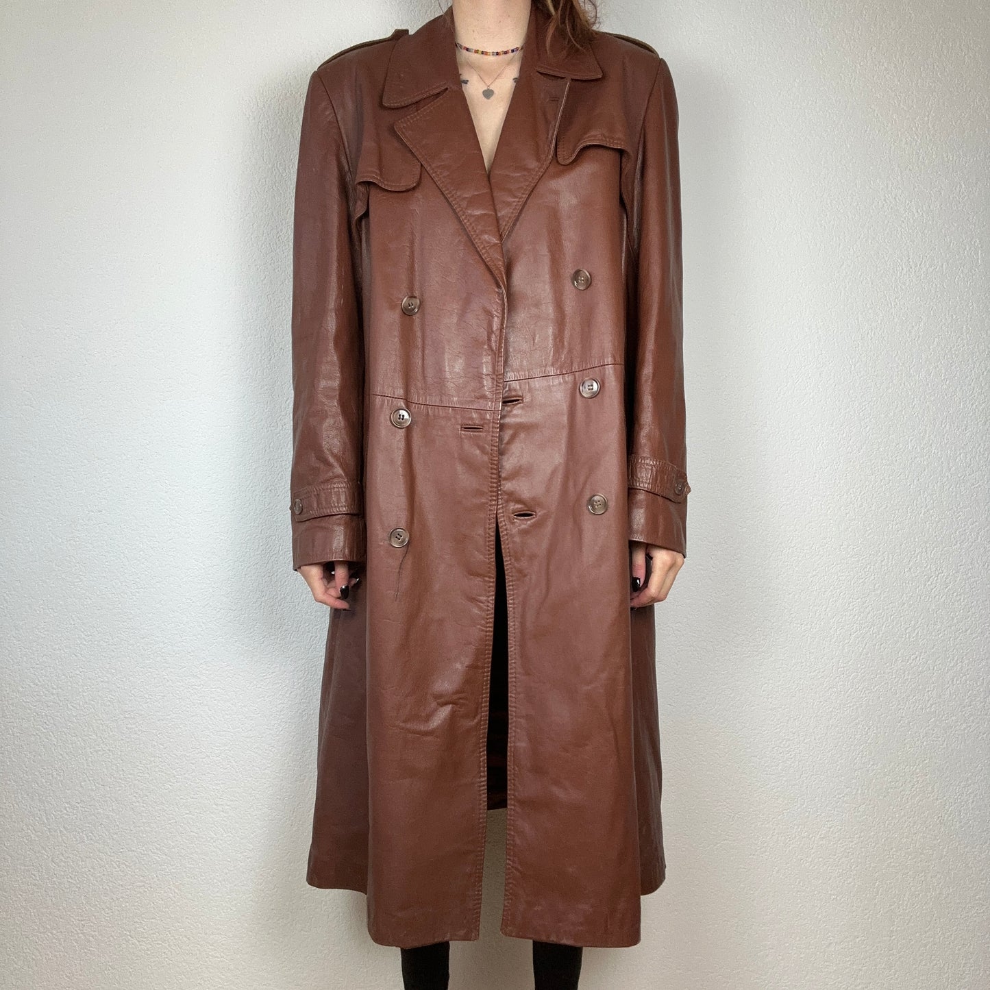 Manteau en cuir marron | Berne