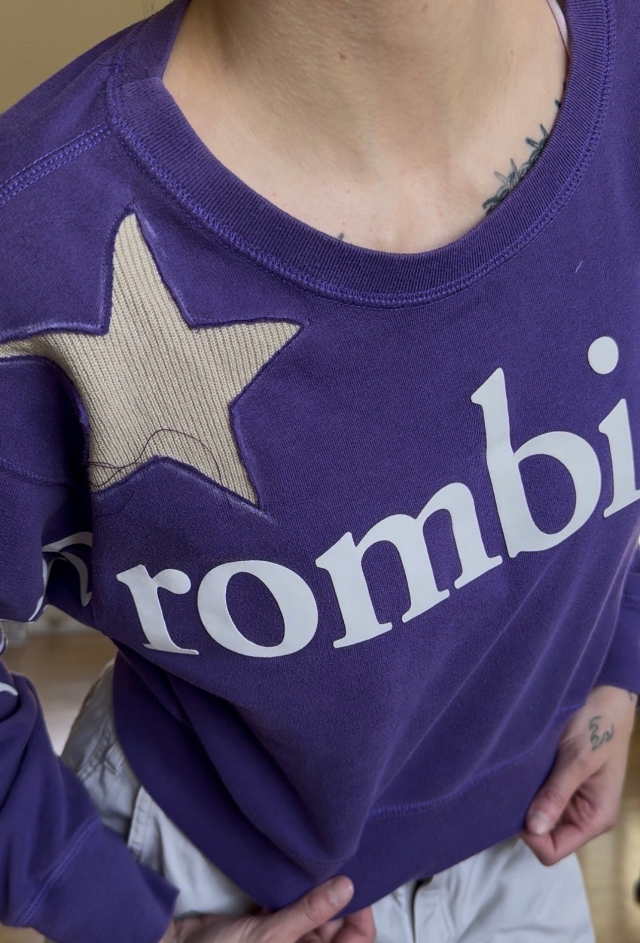 Purple Reworked Sweater