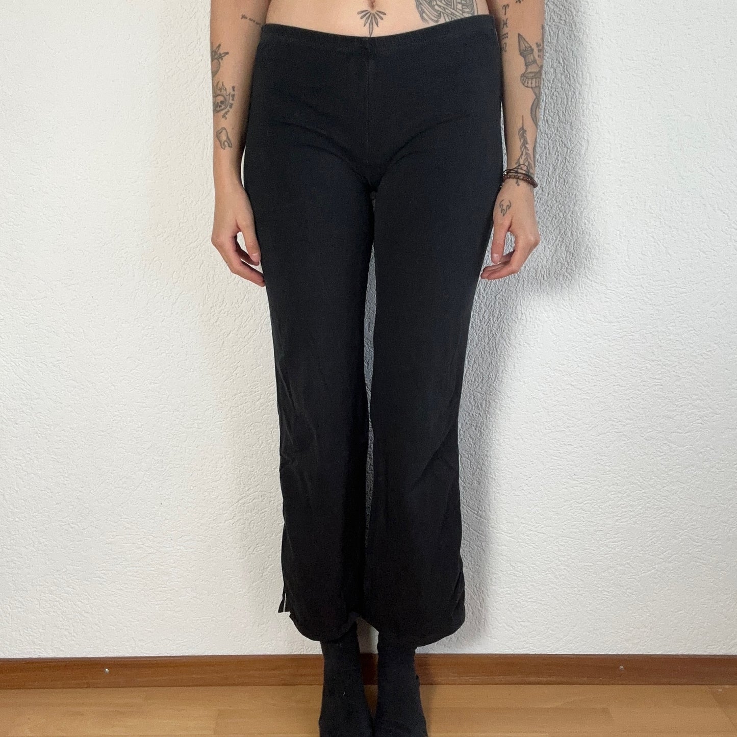 Y2K Lowwaisted Black Leggings