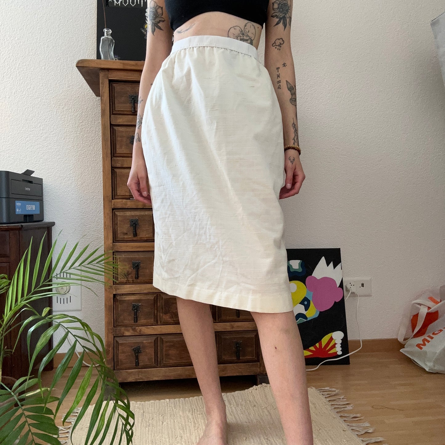 Vintage White Skirt | Bern