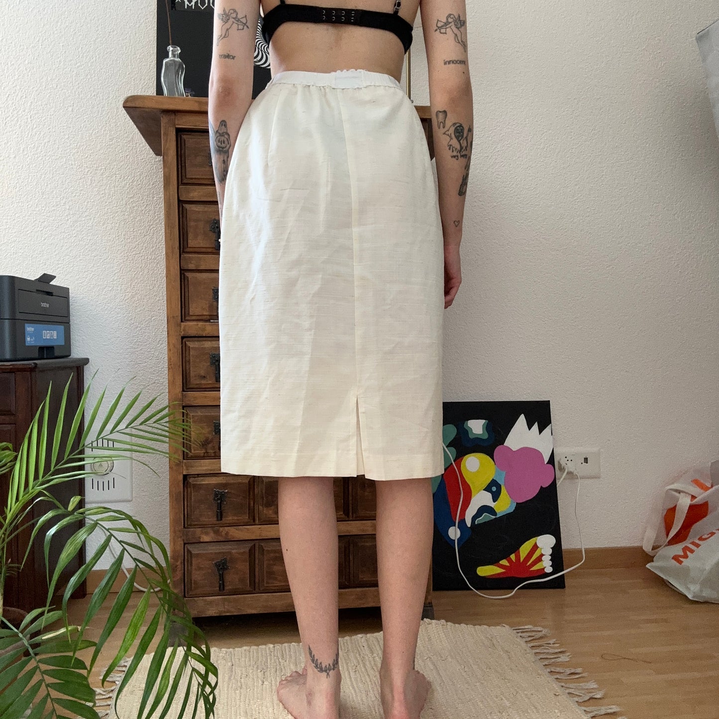 Vintage White Skirt | Bern