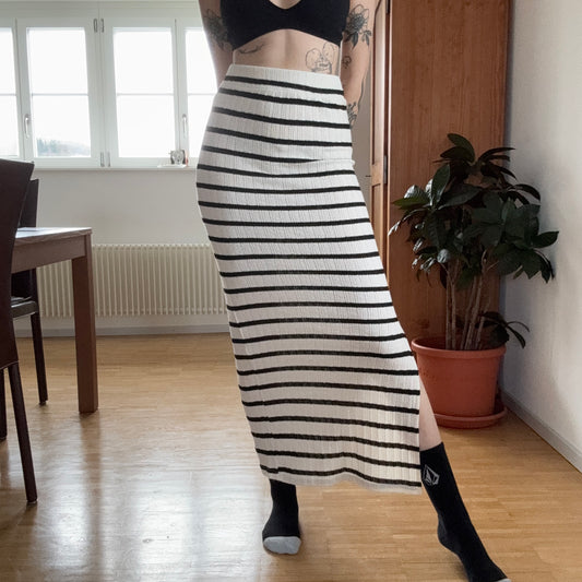 White Skirt with black stripes | Bern