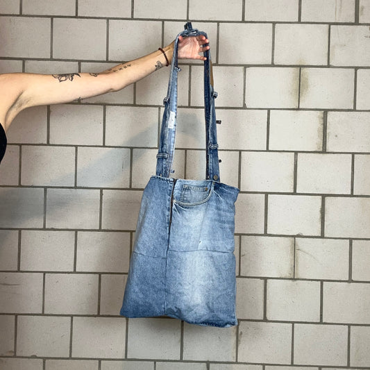 Blue Reworked Jeans Bag | Bern