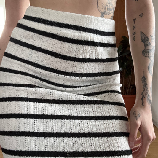 White Skirt with black stripes | Bern